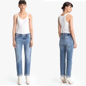 MOTHER Denim The Scrapper Cuff Ankle Fray — “Take Me Higher”